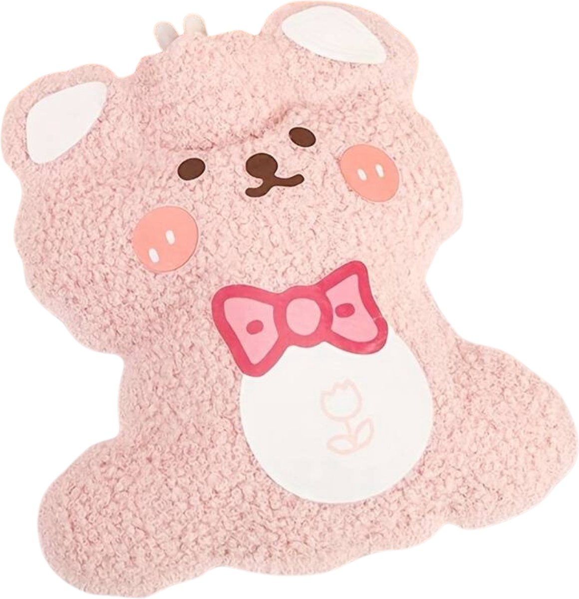 Goedkoopste Nivard Knuffel Kruik - Warmwaterkruik - Warmwaterzak Met Hoes - Warmtekruik - Warmtekussen - Bag - Roze Teddy Beer