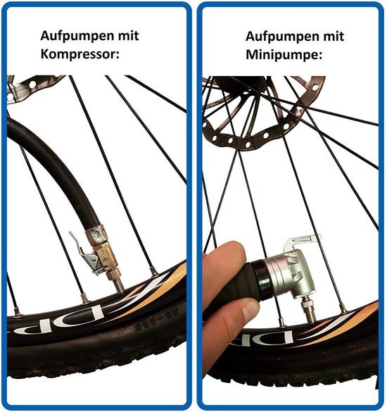 TLVX Ventiel adapter set met opbergdoosje 14 stuks / Balnaalden / Ventiel Adapters Elektrische Fiets / Step / Fatbike / E-Scooter / Auto / Auto Band / Voetbal / Fietsband / Oppompen / Compressor / Voet Pomp verloopstuk / Luchtbed / Universeel — afbeelding 3