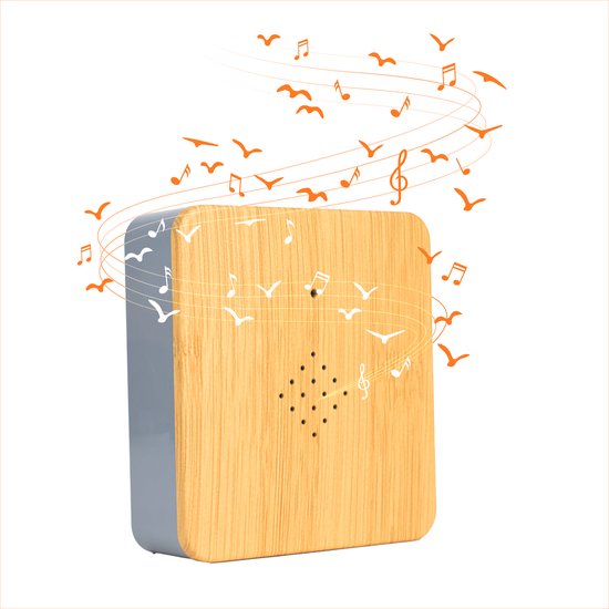 Brosmen Tweet Box - Vogelgeluiden Huisje met Bewegingsmelder & Geluid voor op Toilet - Vogelhuisje Kastje met Sensor WC - Geweldig Cadeau voor Vrouw & Man