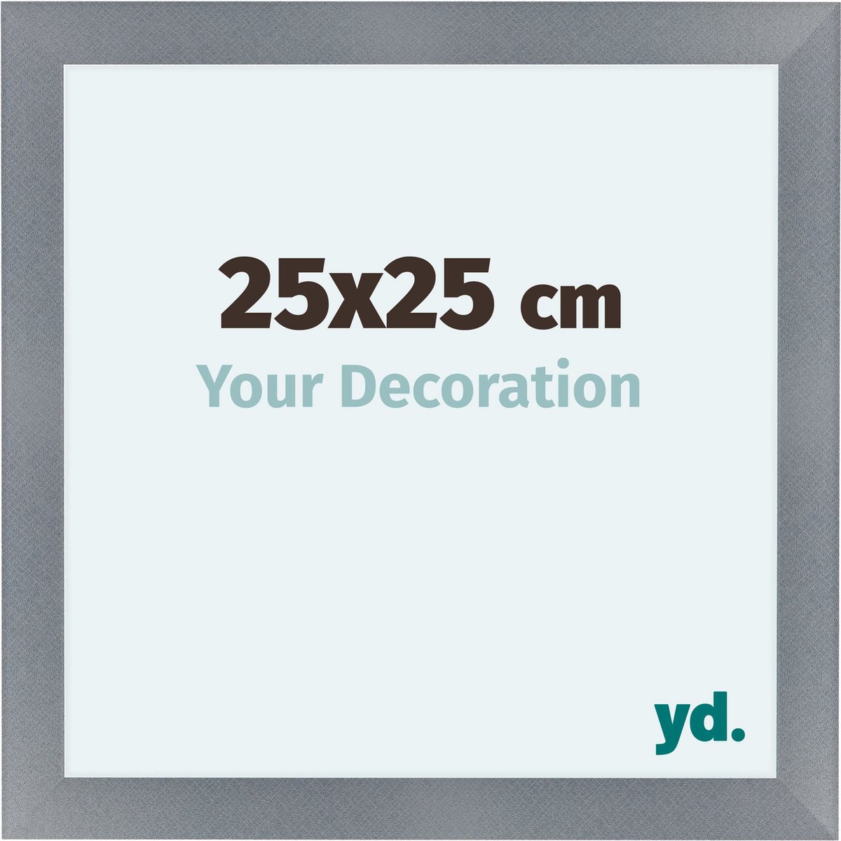 yd. Your Decoration - Fotolijst 25x25 cm - MDF - Aluminium Geborsteld - Como