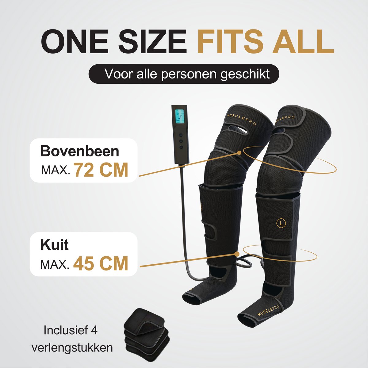 Recovery Boots - Professioneel Beenmassage & Voetmassage apparaat voor Bloedcirculatie - Sport Gym Fitness - Compressie massage - Voet Massage Vermoeide Benen Shiatsu Luchtcompressie Bloedsomloop lymfedrainageapparaat Oedeem thumbnail 4