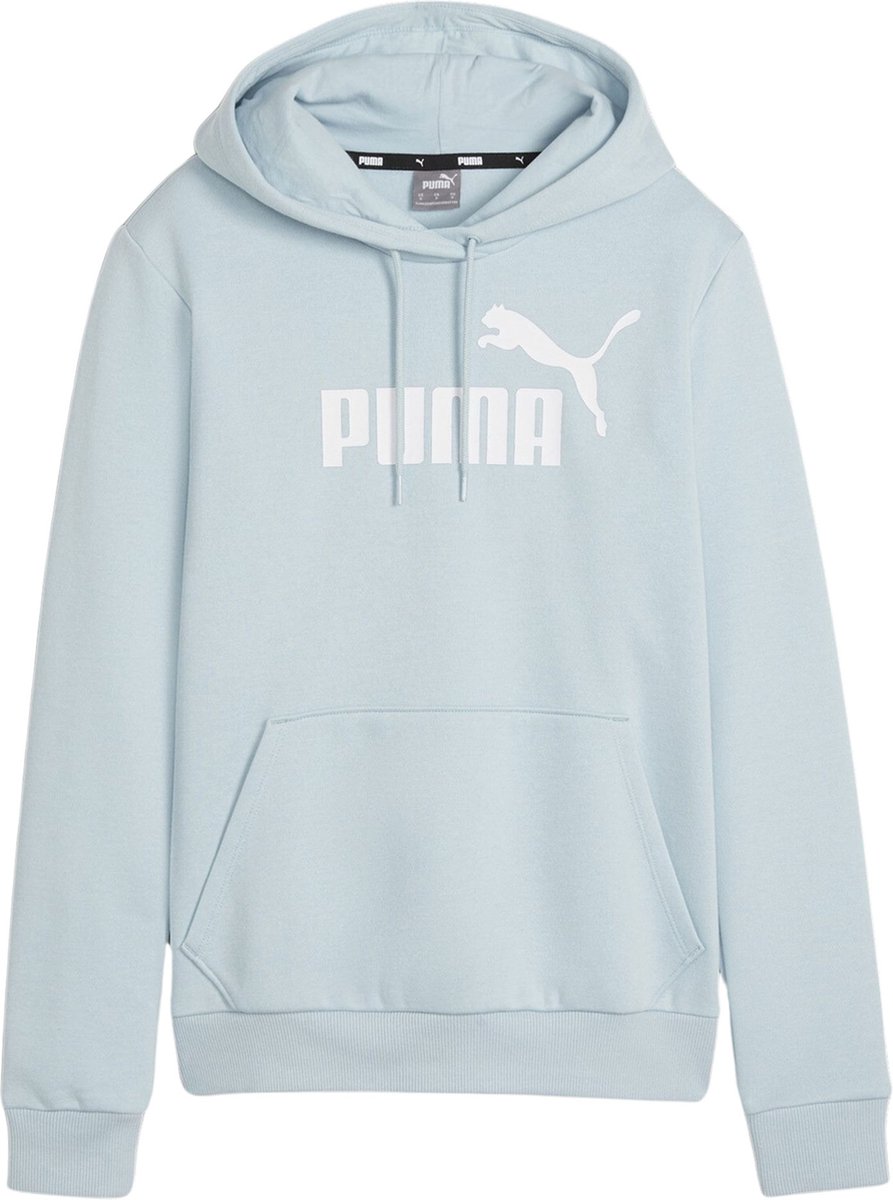PUMA ESS Logo Hoodie FL s Dames Trui Surf Turquoise