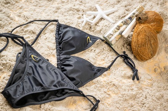 Triangel bikinitop zwart new arrivals