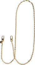 xoxo Wildhearts telefoonkoord - Dreamy - Lang koord - Geschikt voor iPhone - Geschikt voor Samsung - Universeel - Phone cord - Telefoonketting - Koord voor telefoon - Telefoon hanger ketting goud