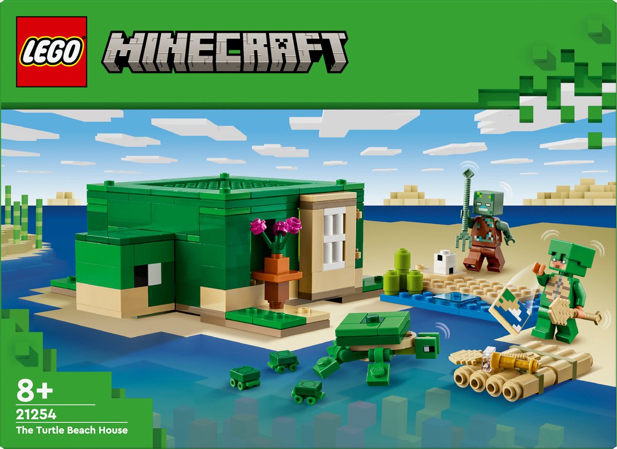 LEGO Minecraft Het schildpadstrandhuis Dieren Speelgoed voor Kinderen vanaf 8 jaar 21254 — afbeelding 13