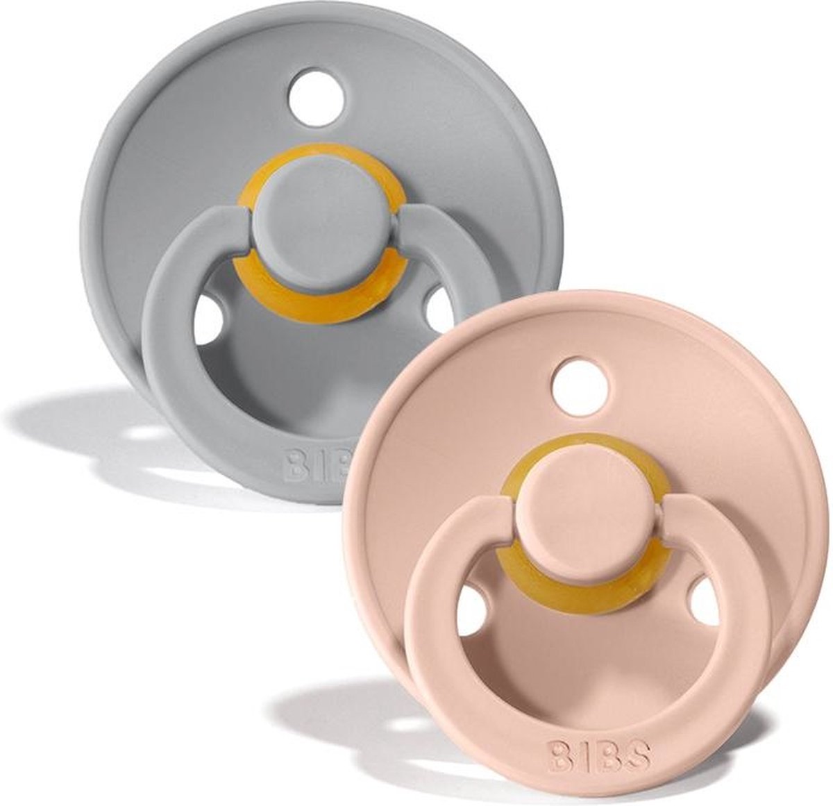 Goedkoopste BiBS - Colour Pacifier - Stage 2 Fopspeen - 6 maanden - 2 stuks - Blush / Cloud