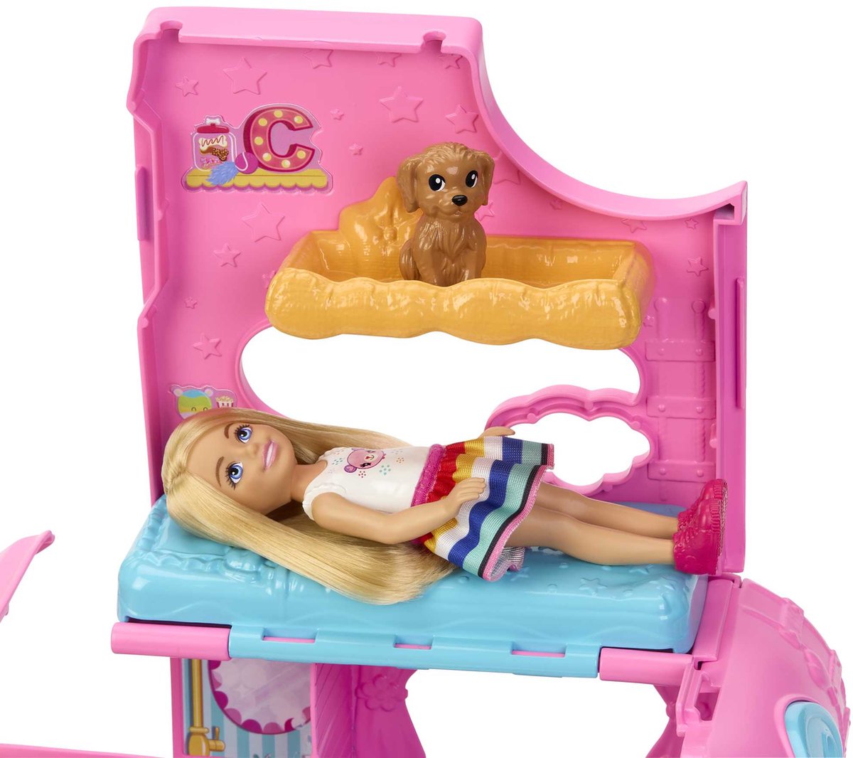 Barbie Chelsea Camper met hondje en konijn - Speelfigurenset — afbeelding 9