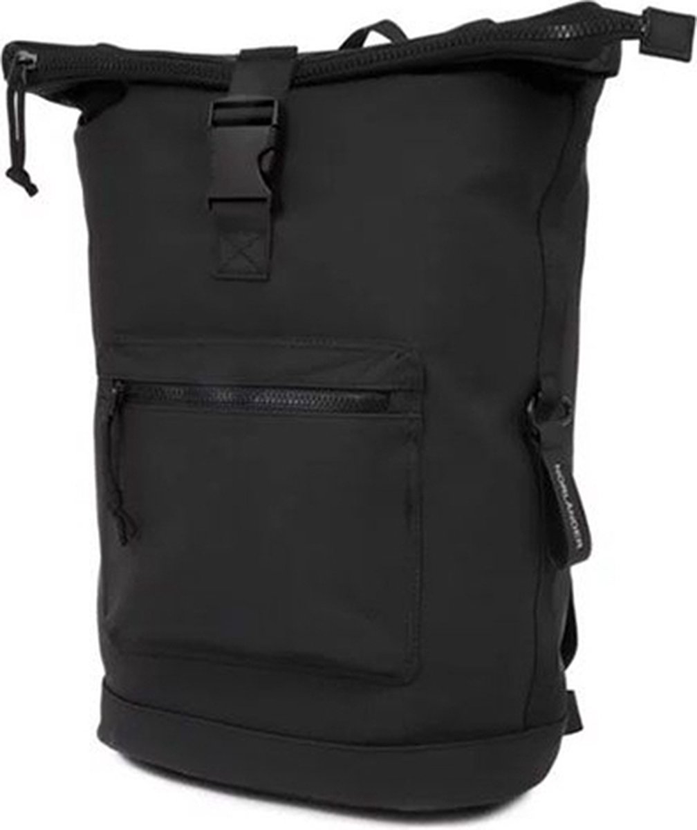 Norlander Dull PU Waterdichte Rugzak 26L - Laptop Rugzak - Roltop Rugzak - Fietsrugzak - Zwart