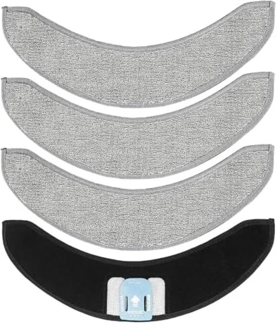 Odashen 4 Pack Vervanging Mop Pads voor iRobot Roomba Combo J7 J7 Robot Vacuüm Onderdelen, Wasbare Herbruikbare Microfiber Dweilen Pad