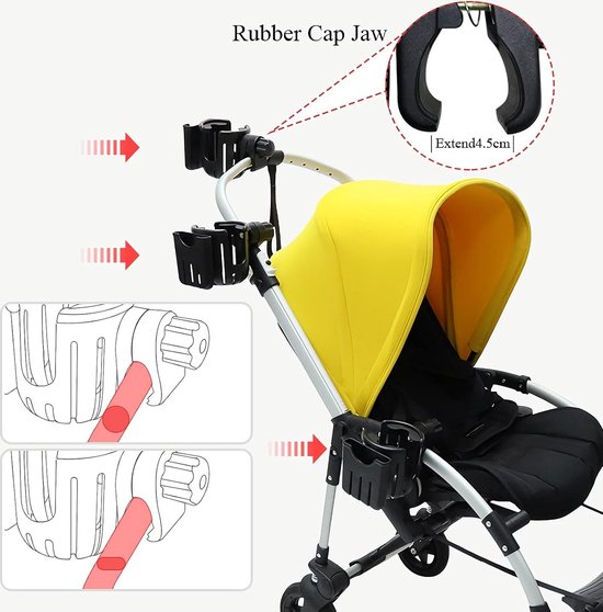 Bekerhouder Kinderwagen & Fiets Universeel