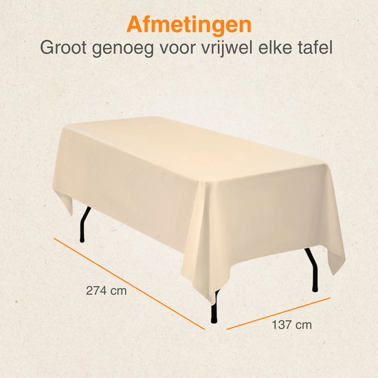 BOUBONI 4 stuks wegwerptafelkleden, 137 x 274 cm, rechthoekig, feesttafelkleed, geschikt voor bruiloften, catering, outdoor en thema-evenementen, lichtpaars