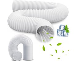 130 mm diameter - 2 meter lengte flexibele afvoerslang voor airconditioning en wasdroger