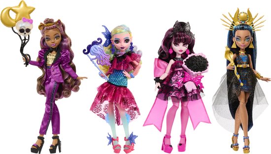 Mattel Games Monster High Clawdeen Wolf Monsterbal Feestjurk Roze Kinderen van Mattel — afbeelding 2