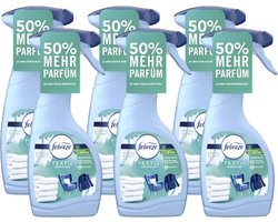 Lenor Febreze Textielverfrisser Spray - VOORDEELVERPAKKING - Pure Freshness | 6x 500ml | Verwijdert nare geuren
