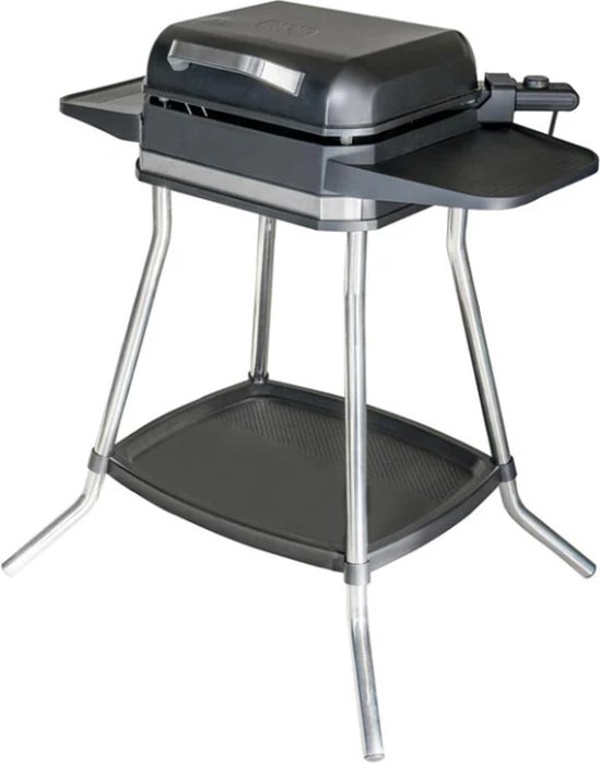 Elektrische tafelgrill en barbecue-tang met wateropvangbak, grilloppervlak 38 x 22 cm - 2000 W