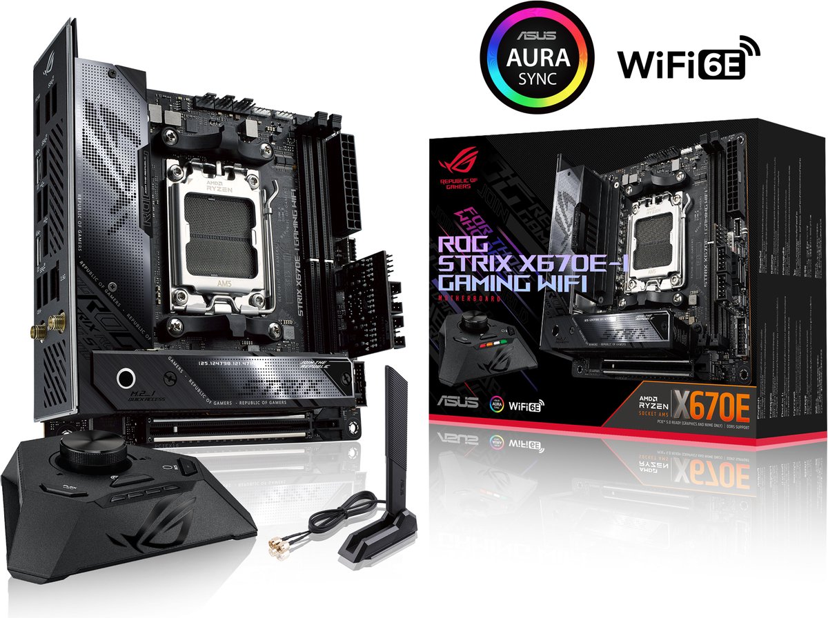 Asus Rog Strix X670E-I Gaming Wifi - Moederbord - Mini-Itx - Socket Am5 - Amd - afbeelding 3