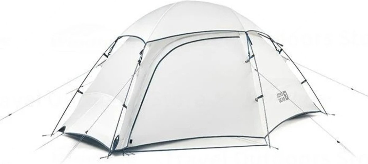 Wildor® Tent - Tunneltent - 1 Persoon - 1 Slaapplaats - 1 Cabine - Wit - Nylon