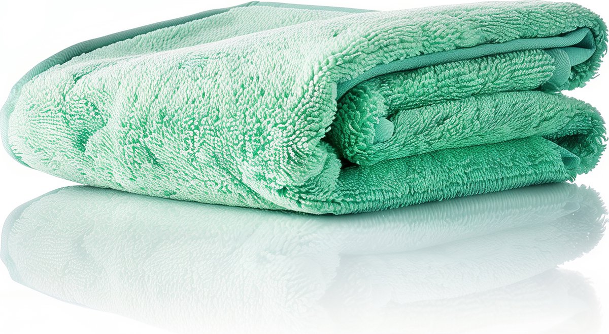 Goedkoopste Dryzie - Droogdoek Badkamer - Groen - Microvezeldoek - Streep en Kalkvrije Badkamer - Fastdry - 50x35 cm - Absorbeert 600ML