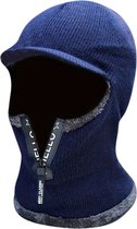 Nivard Winter Hat - Hommes - Femmes - Adultes - Chapeau - Masque de ski - Cagoule - Cagoule - Masque de ski - Face Mask complet - Hiver - Blauw