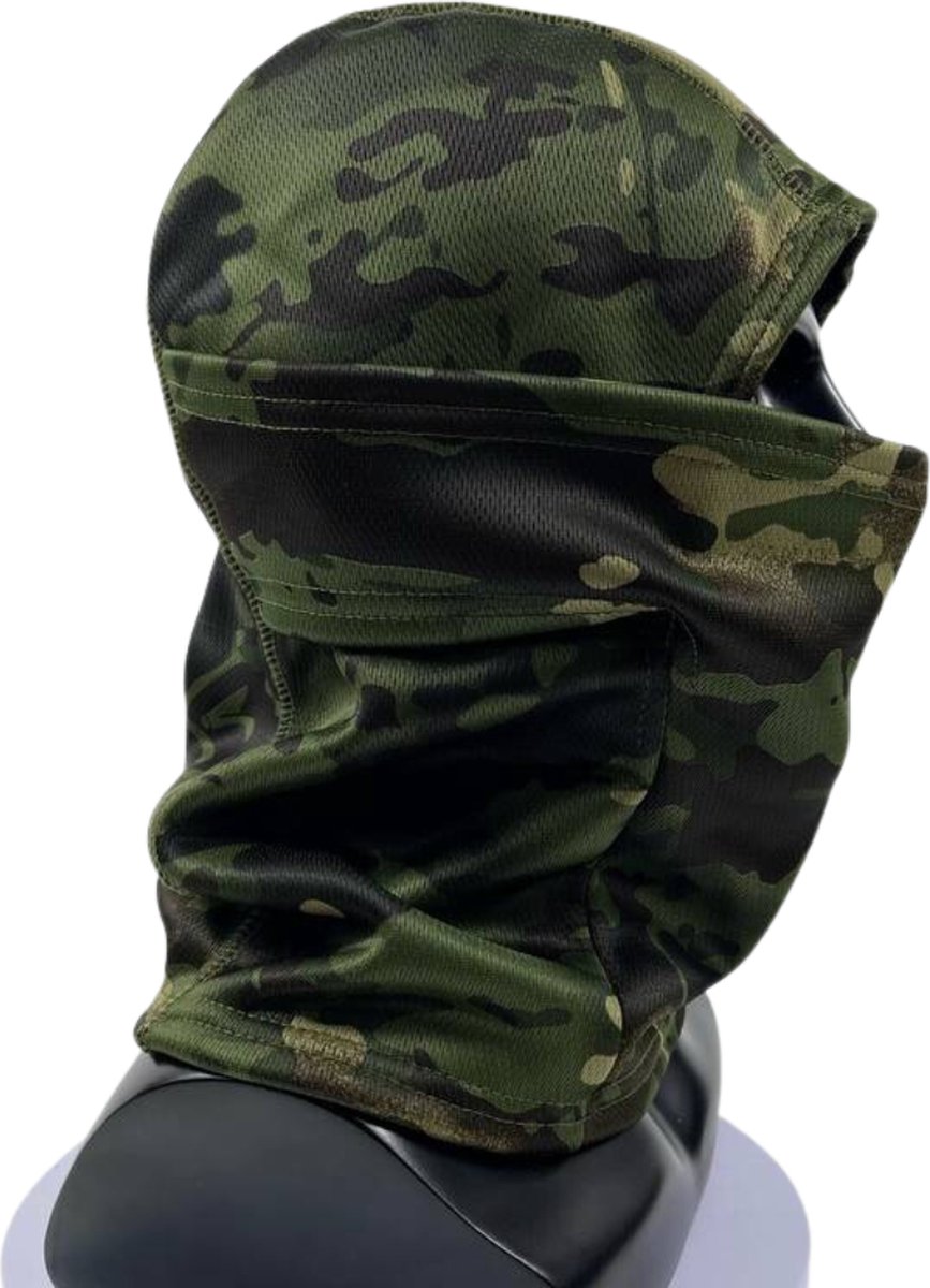 Nivard Ski Masker Bivakmuts Winter Masker Balaclava Ski Mask Full Face Mask Camouflage Groen