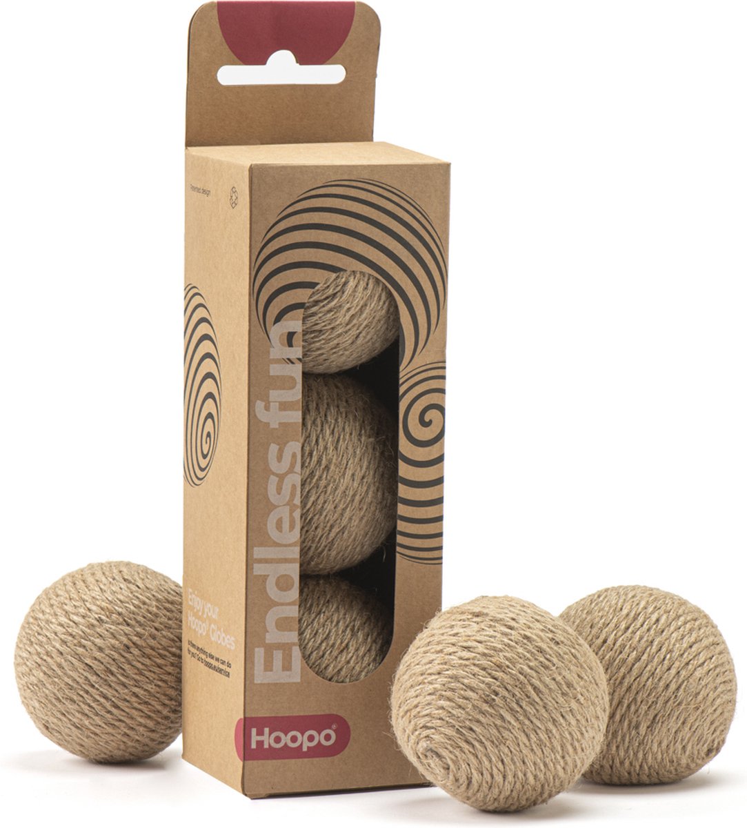 Hoopo® Globe - Katten speeltjes - Katten Trappelkussen - XL speelgoed katten - Sisal katten speeltje