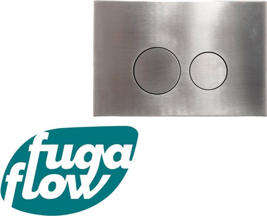 Foto: Fugaflow metal bedieningsplaat bedieningspaneel voor geberit up320 inbouwreservoir dualflush ronde knoppen metaal rvs