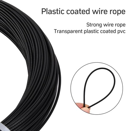 Cable Acier Câble Métallique En Acier Inoxydable 304, 10m, Câble De Levage De Pêche Souple, Corde à Linge 7 × 7 Cable Inox (Size : 0.5mm