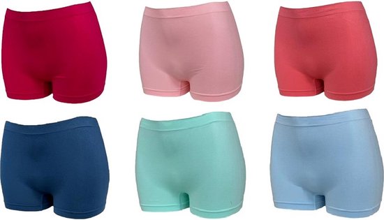 Foto: Sweet angel hoge dames boxershorts 6 pack maat m l