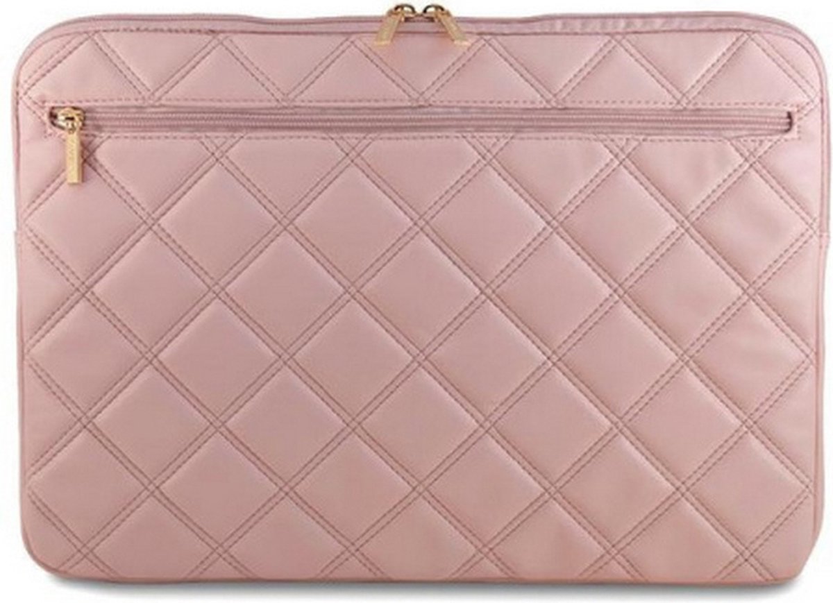 Guess 4G Stripes Computer Tas 16 Inch - Roze