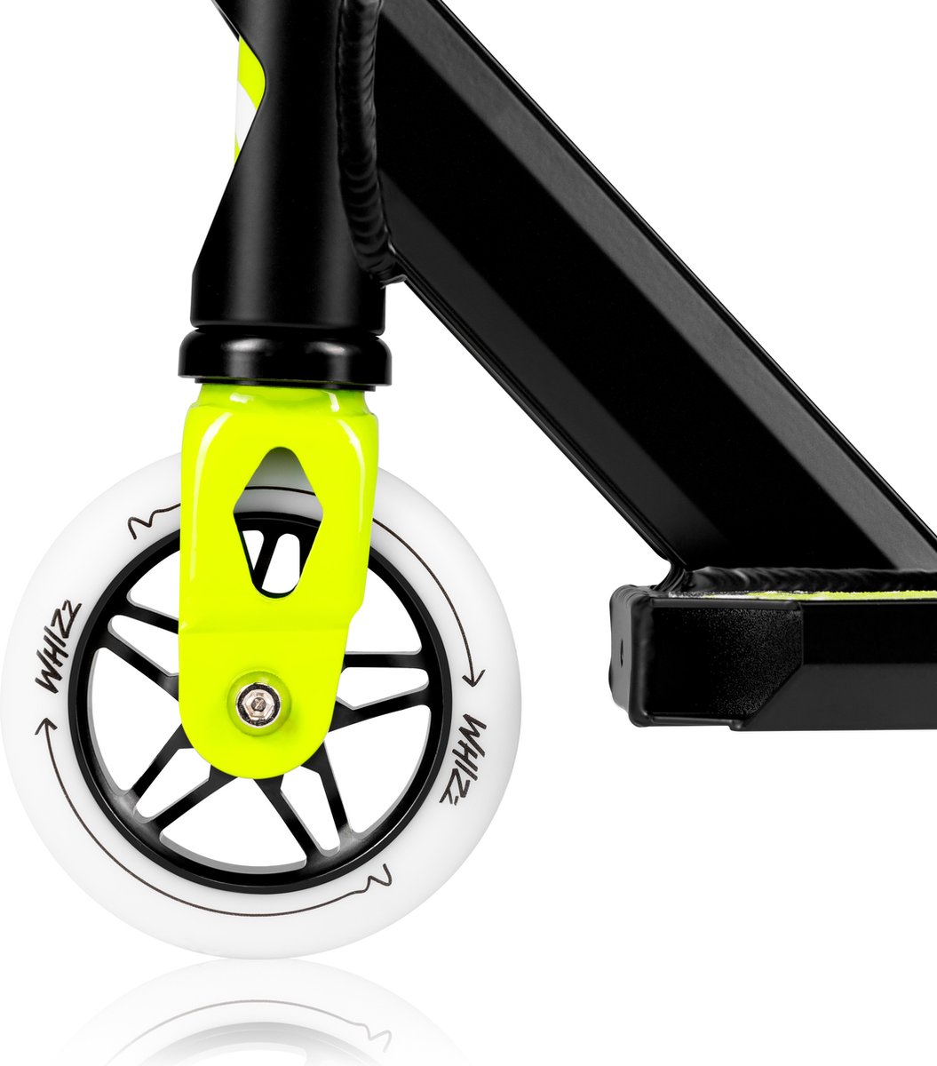 Lionelo Whizz – Freestyle Step voor Kinderen en Tieners – 110 mm PU High Rebound Wielen met Aluminium Kern – ABEC-9 Lagers – 360° Y-Bar Stuur – HIC Compressiesysteem – Antislip Aluminium Deck – Draagvermogen tot 100 kg – Stuntstep / Kinderstepjes — afbeelding 2