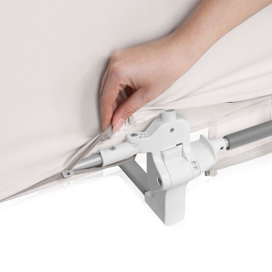 Lionelo Lora XL – Barrière de Lit XL – Pliable & Portable – Extra Longue 150 cm – Installation Facile – Universelle – Matériaux de Haute Qualité