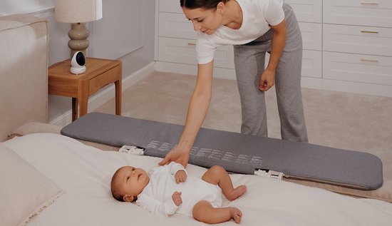 Lionelo Lora XL – Barrière de Lit XL – Pliable & Portable – Extra Longue 150 cm – Installation Facile – Universelle – Matériaux de Haute Qualité