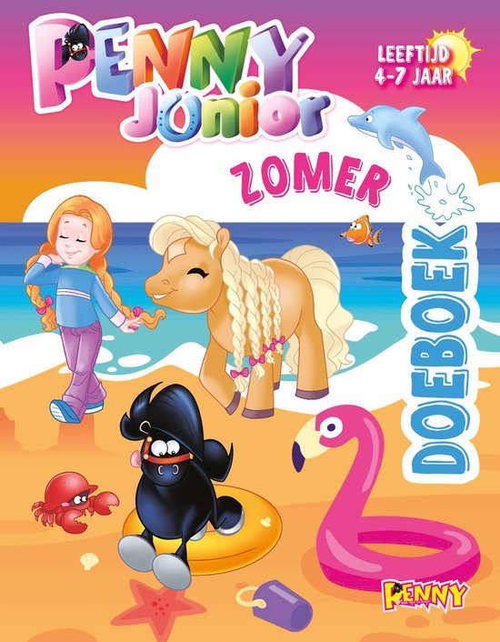 Penny Junior Zomer Doeboek 2026 - Zomerboek 2026 - Vakantieboek - Zomerboek - Doeboek - Paarden - Paard - Paarden Spullen - Puzzelen - Posters - Tekenen - Strips - Pony - Veulen