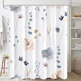 Rideau de douche BOTC Anti-moisissure - Anneaux inclus - Avec sangle de poids - Qualité Premium - Imperméable - 180x180cm