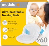 Medela zoogcompressen wegwerp - 60 stuks - Nieuw - ultra-ademend