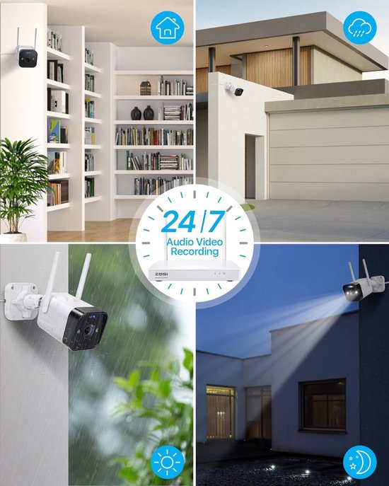 Surveillance par caméra Sans fil - Caméra de sécurité - Caméra de sécurité extérieure - Caméra de sécurité extérieure - Caméra de sécurité sans fil - Caméra de sécurité extérieure sans fil - Caméra de surveillance - Caméra de surveillance extérieure