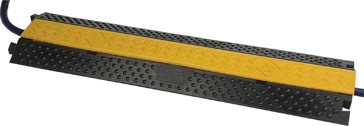 Showgear Kabelbrug - 2-kanaals - 30 cm breed - 1 meter - Zwart-Geel