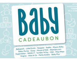 foto van Babycadeaubon blauw - Cadeaukaart 25 euro