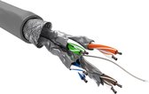 Bol.com CAT6 S/FTP 305 meter internetkabel op rol soepel grijs CCA - netwerkkabel aanbieding