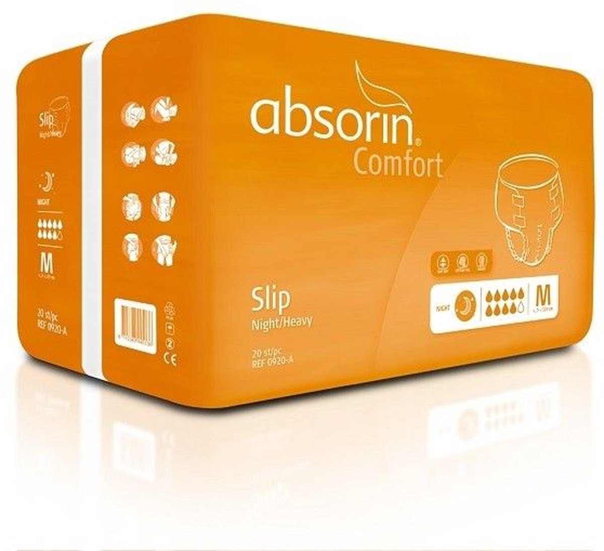 Goedkoopste Absorin Slip Night/Heavy - Maat M - 9 Drops - 20 Stuks
