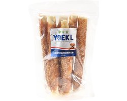 YOEKL Kauwstaven met Kip 20cm - 6 Stuks - Hondensnacks - Hondensnoepjes - Hondensnacks Gedroogd