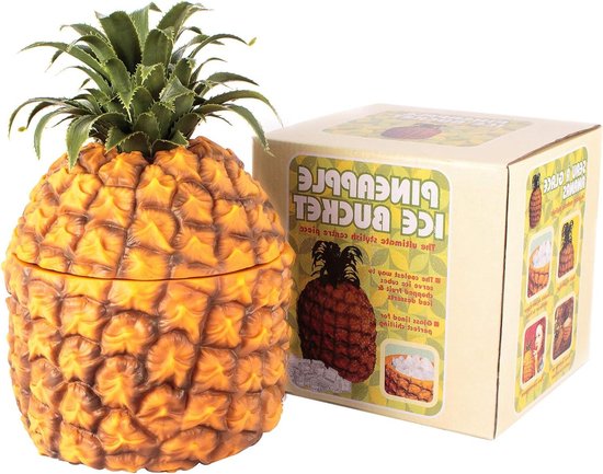 Retro Pineapple Ice Bucket Vintage Plastic Pineapple Shaped retro-pineapple-ice-bucket-vintage-plastic-pineapple-shaped