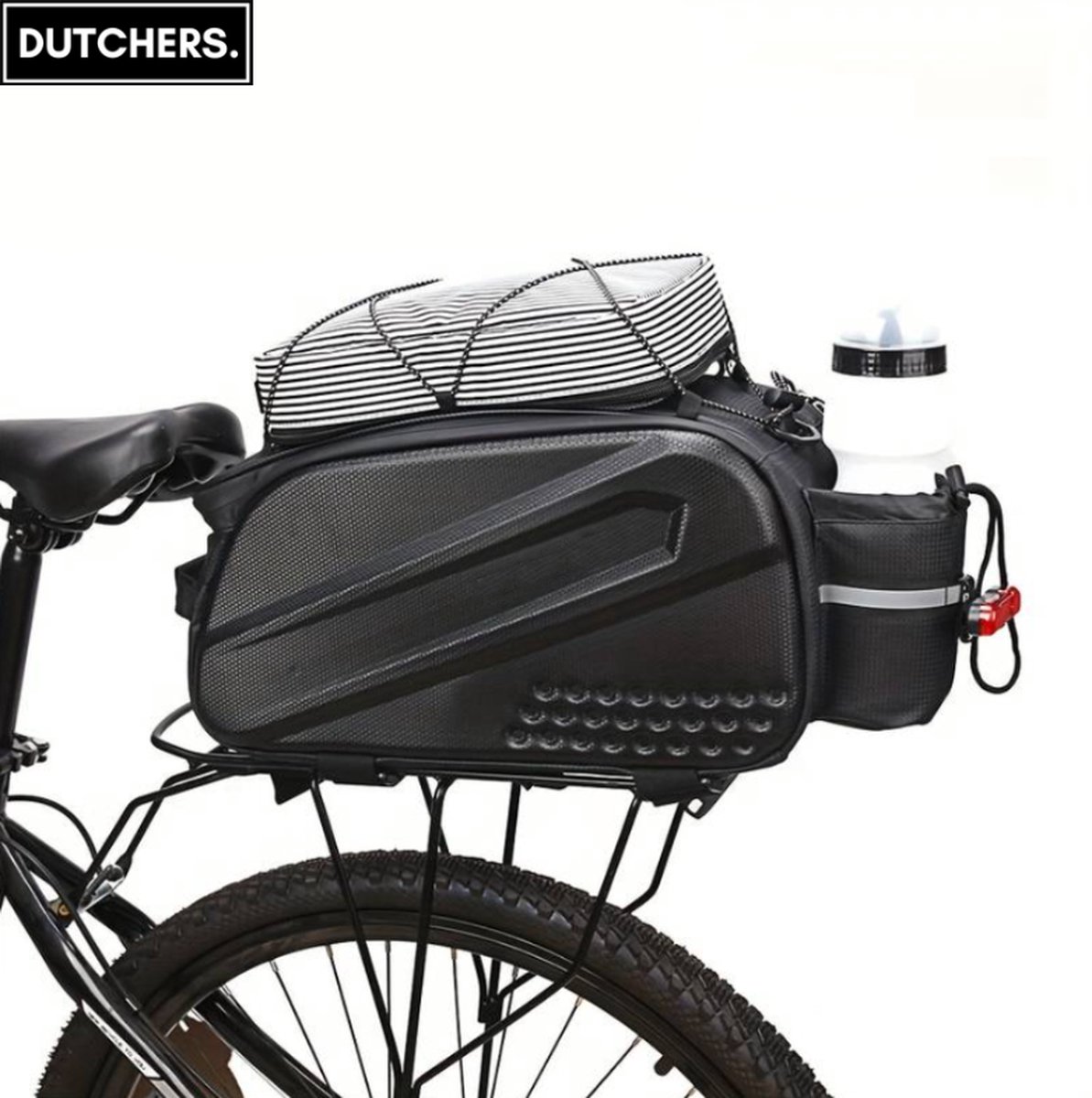 Dutchers Hard Shell Fietstas - hardcase - 14 liter - bikepacking - zwart