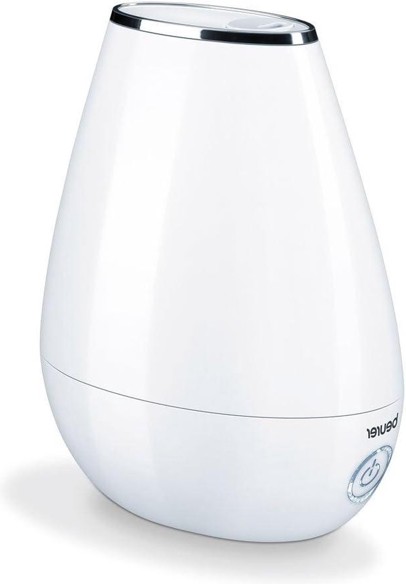37 luchtbevochtiger met microfijne ultrasone verstuiving - stille nachtmodus - aromafunctie - wit