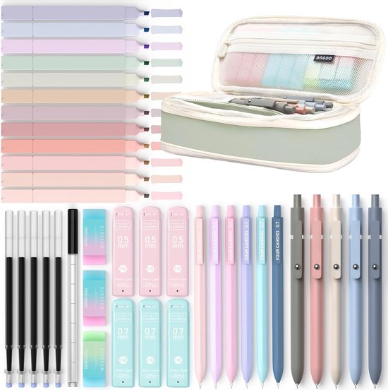 Ensemble De Stylos De Noël Rétractables - Stylos Gel Motifs Festifs - Fournitures Scolaires Et Cadeaux - 3