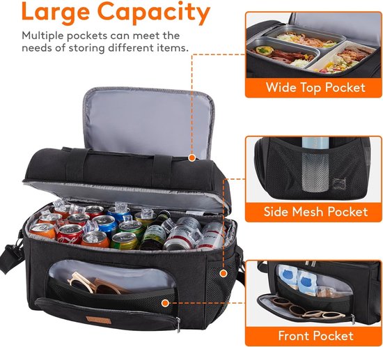 Koeltas - Koeltas Rugzak - Voor Camping, BBQ, Wandelen en Strand - Lunchtas - Picknicktas - Thermotas van KOEL — afbeelding 4