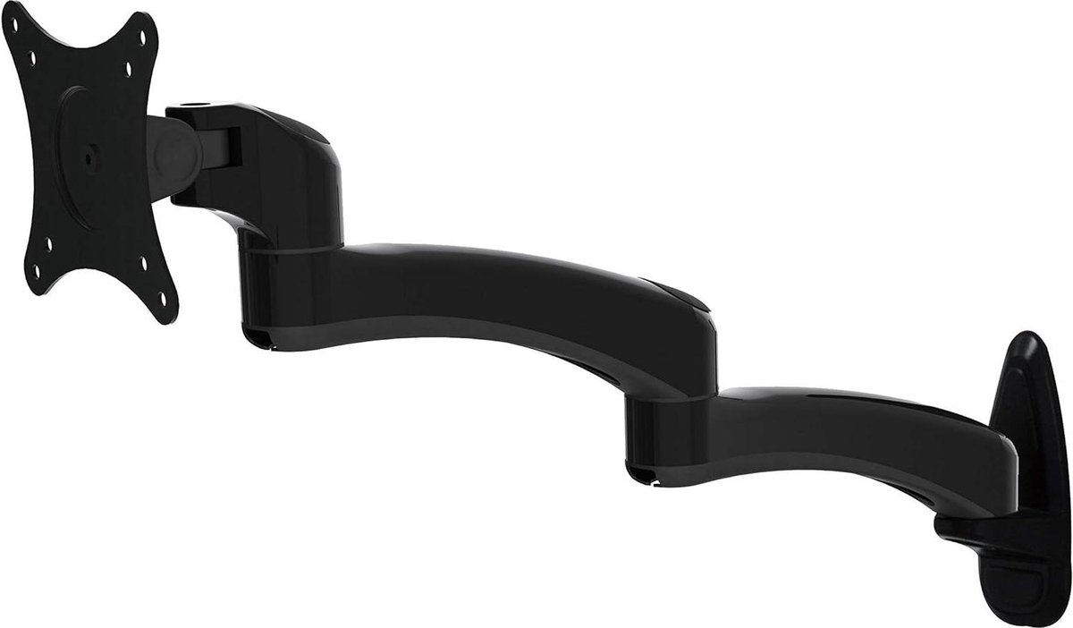 Monitor TV muurbeugel voor schermen van 15 tot 27 inch - VESA 75/100 - verstelbare muurbeugel