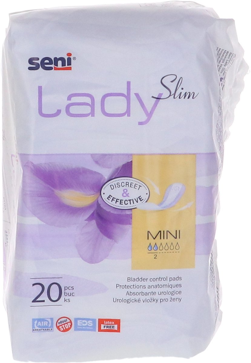 Goedkoopste Voordeelverpakking van 2 x Seni Lady Slim Mini, 20 stuks