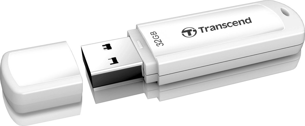 Transcend JetFlash® 730 USB-stick 128 GB USB 3.2 Gen 1 (USB 3.0) Wit TS128GJF730