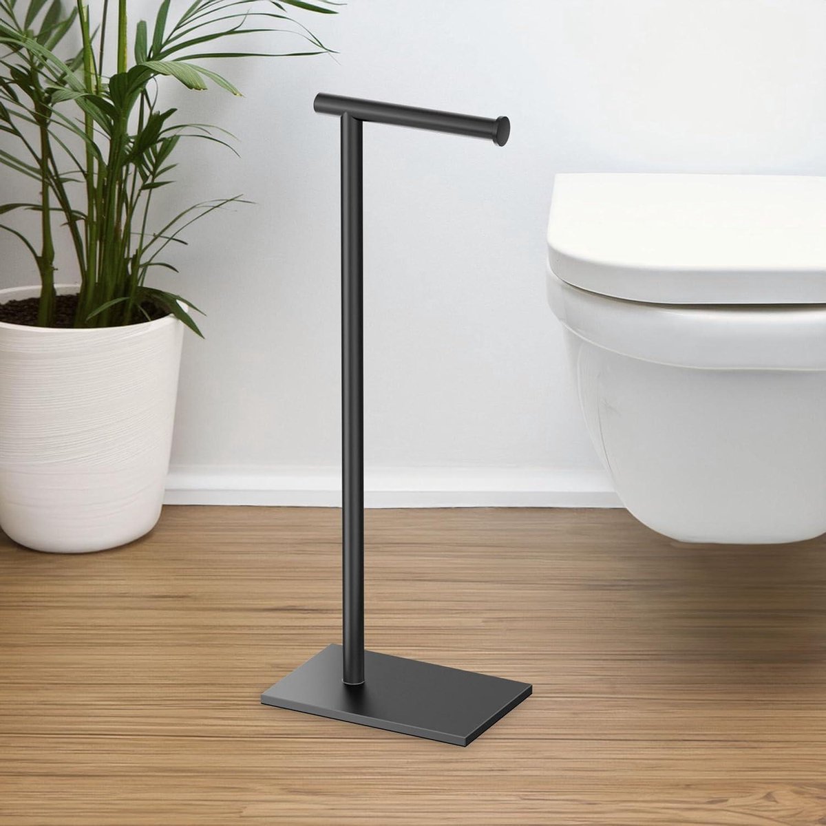 Moderne vierkante bodem zonder opslag - 22.25-inch mat zwart